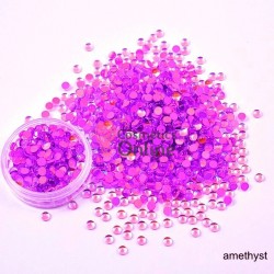 Strasuri din Cristale 100 bucati SC289 Light Siam cu Refexii Mermaid 2mm